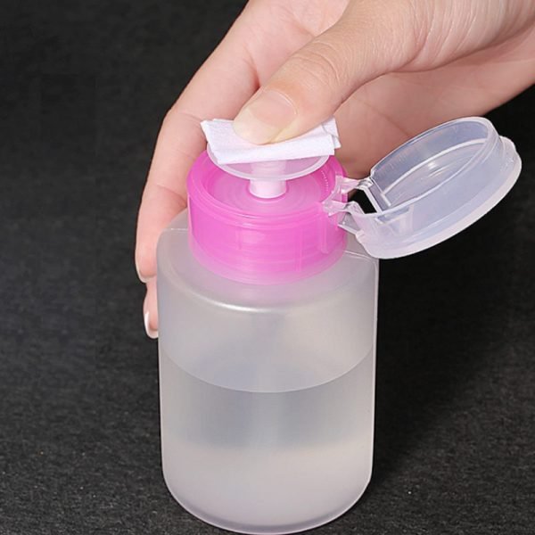 150ml Nail Salon Refillable Container Plastic Liquid Push Down Bottle-12