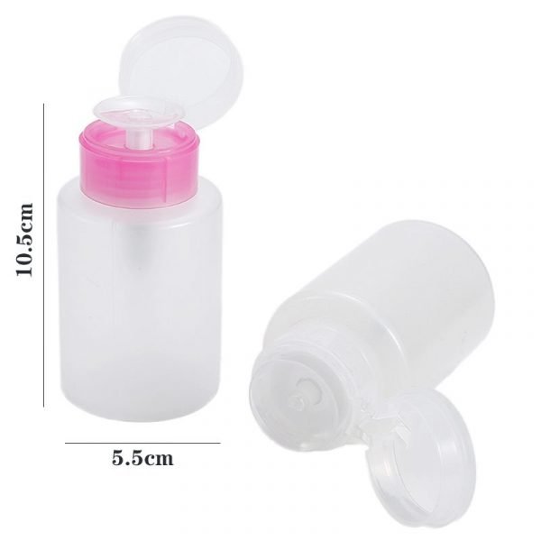 150ml Nail Salon Refillable Container Plastic Liquid Push Down Bottle-14
