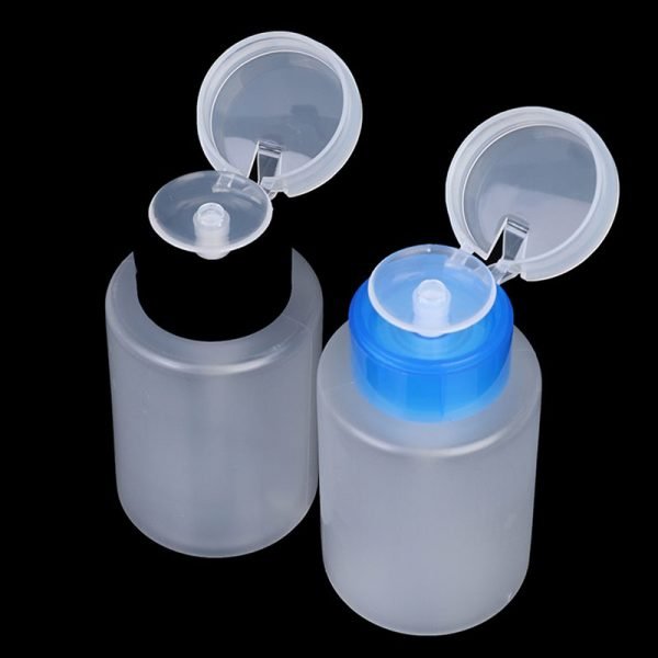 150ml Nail Salon Refillable Container Plastic Liquid Push Down Bottle-3