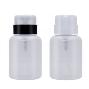 250ML Empty Twist Lock Pump Dispenser Nail Art Polish Remover Bottle Makeup Container