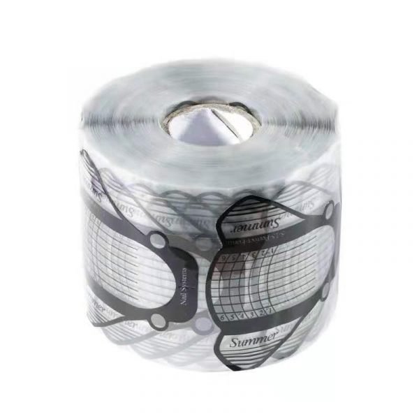 500pcs Black And Trasparent Honey Bee Shape Nail Art Tips Extension Forms Guide-2