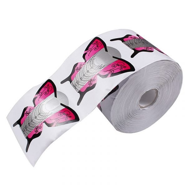 500pcs Butterfly Shape Nail Art Tips Extension Forms Guide-3
