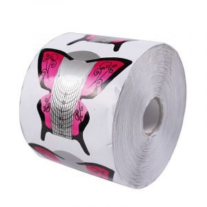 500pcs Butterfly Shape Nail Art Tips Extension Forms Guide