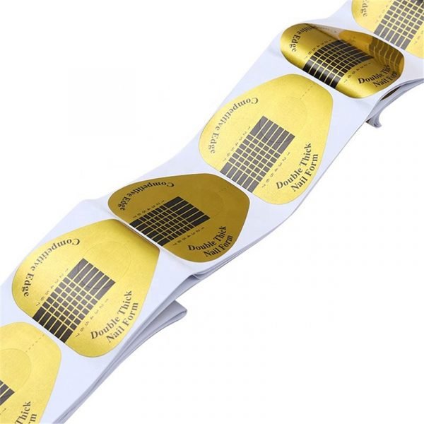 500pcs Double Thick Nail Art Tips Extension Forms Guide-2