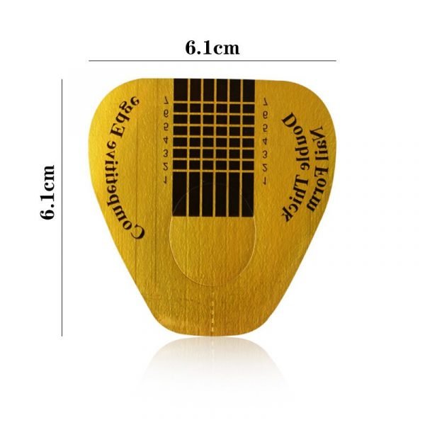 500pcs Double Thick Nail Art Tips Extension Forms Guide-5