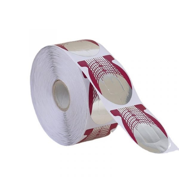 500pcs Fish Shape Nail Art Tips Extension Forms Guide-2