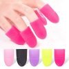 5pcs Nail Art UV Gel Polish Remover Wrap Silicone Elastic Soak Off Cap Clip-1