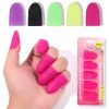 5pcs Nail Art UV Gel Polish Remover Wrap Silicone Elastic Soak Off Cap Clip