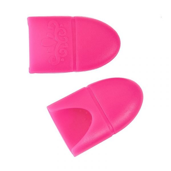 5pcs Nail Art UV Gel Polish Remover Wrap Silicone Elastic Soak Off Cap Clip-2