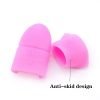 5pcs Nail Art UV Gel Polish Remover Wrap Silicone Elastic Soak Off Cap Clip-3
