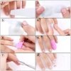 5pcs Nail Art UV Gel Polish Remover Wrap Silicone Elastic Soak Off Cap Clip-6