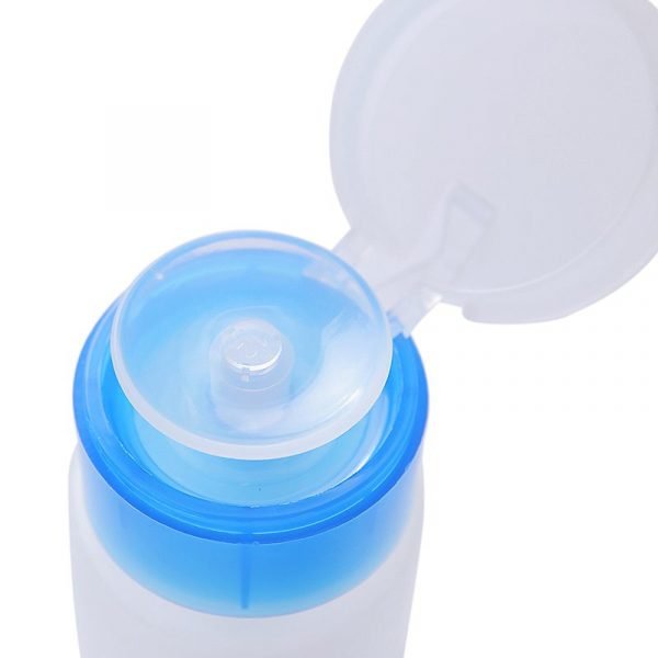 60ML Empty Press Pump Dispenser Refillable Nail Polish Remover Cleaner Bottles-1