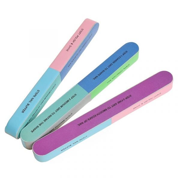 7 Steps Nail Shiner Buffer Polishing Block Sanding Files