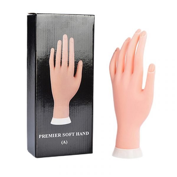 Adjustable Nail Art Fake Hand for Training And Practice