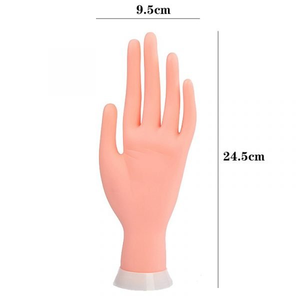 Adjustable Nail Art Fake Hand for Training And Practice-9