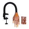 Adjustable Nail Art Model Hand Nail Practice Hand With Clamp Holder And 100 Refill Nail Tips