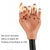 Adjustable Nail Art Model Hand Nail Practice Hand With Clamp Holder And 100 Refill Nail Tips-2