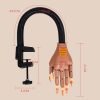 Adjustable Nail Art Model Hand Nail Practice Hand With Clamp Holder And 100 Refill Nail Tips-7