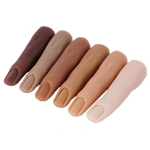 Highly Simulated Silicone Nail Art Practice Trainer Finger-1