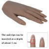 Highly Simulated Silicone Nail Art Practice Trainer Hand-2