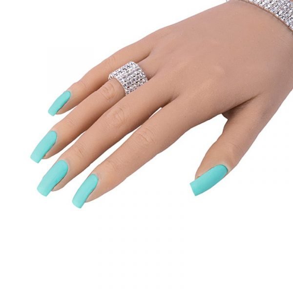 Highly Simulated Silicone Nail Art Practice Trainer Hand-4