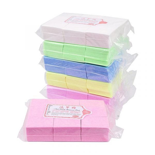 Lint-Free Thick Type Hard Nail Wipes Gel Polish Remover Cotton Pads