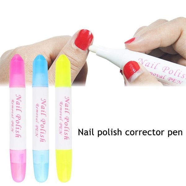 Nail Art Polish Corrector Removal Remover Pen With Replacement Tips-5