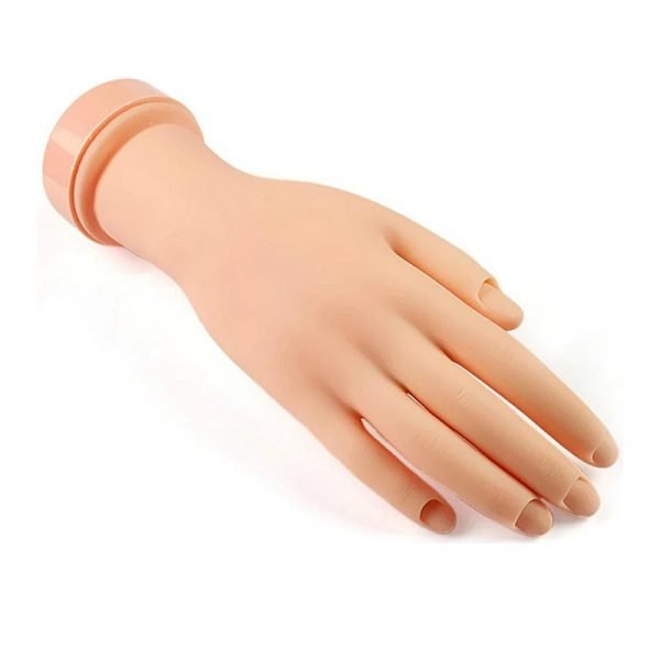 Nail Art Soft PVC Flectional Practice Hand Model-2