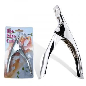 Plated Silver Nail Art Clipper U Shaped False Tips Edge Cutters