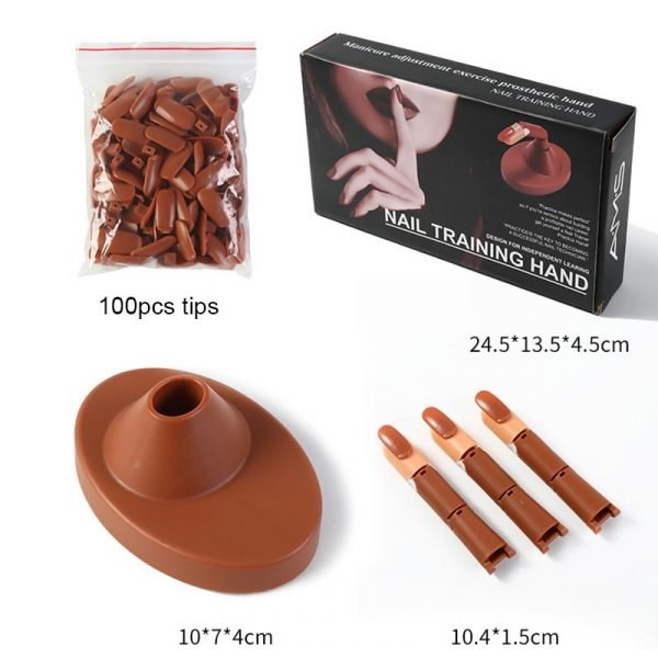 Showing Shelf Manicure Practice Hand Flexible Practice Fingers Set-12