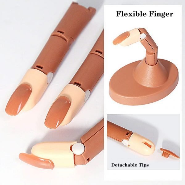 Showing Shelf Manicure Practice Hand Flexible Practice Fingers Set-2