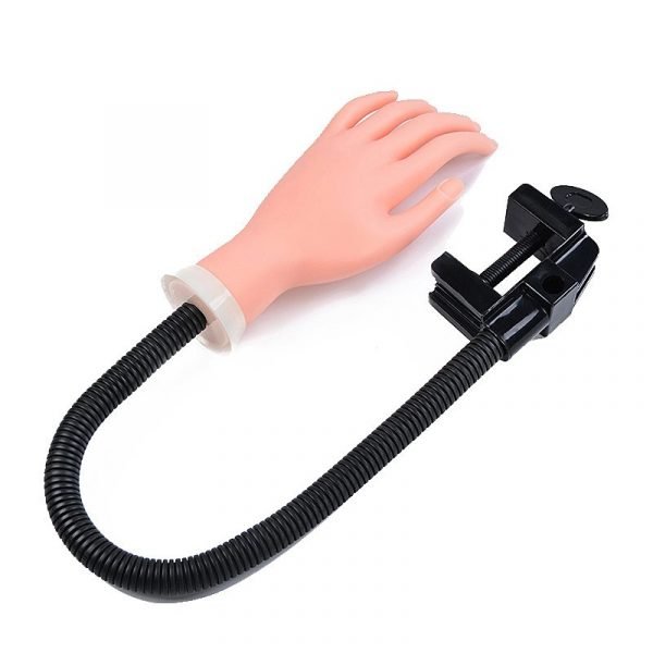 Soft Fake Practice hand with flexible arm and desk clamp