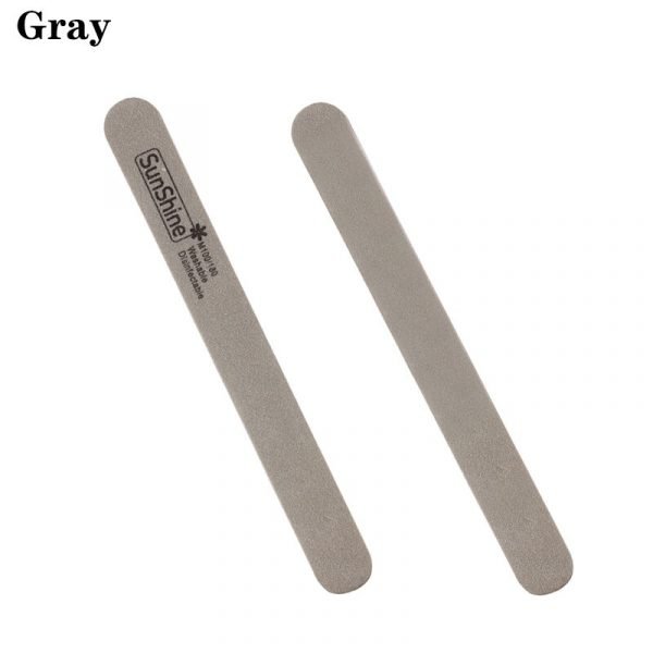 Washabale Slim Shape Double Sided Sponge Nail File Buffer-10