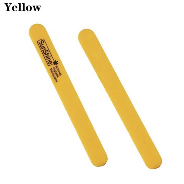 Washabale Slim Shape Double Sided Sponge Nail File Buffer-12