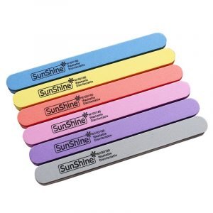 Washabale Slim Shape Double Sided Sponge Nail File Buffer