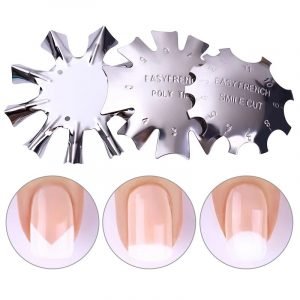 Easy French Smile Line Gel Cutter Tool Staniless Steel C-Shape Manicure Edge Trimmer Diy Plate Module