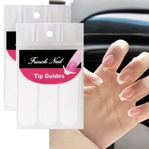 French Manicure Nail Art Tips Guides Sticker