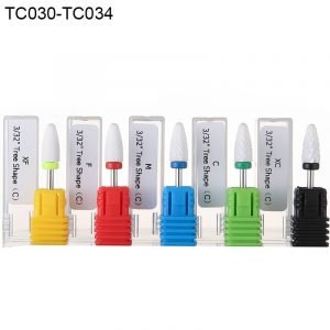 3/32″ Shank Size Tree Shape White Ceramic Drill Bits TC030-TC034