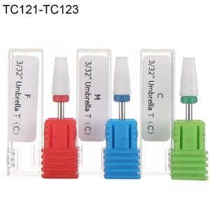 3/32″ Shank Size Umbrella Shape White Ceramic Drill Bits TC121-TC123