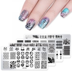 25 Designs 6x12cm OM-D Series Nail Image Stamping Plate OM-D01~OM-D25