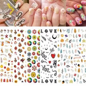 Super Thin Lifelike Self-adhesive 3D Nail Sticker Decal WG Series