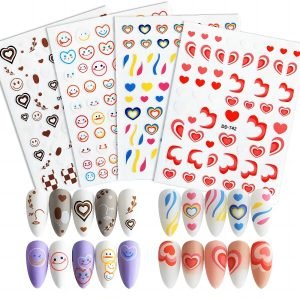 Super Thin Lifelike Self-adhesive 3D Nail Sticker Decal DD Series