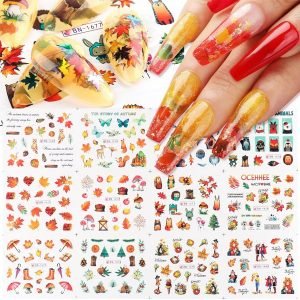Various Styles of Water Transfer Nail Decals BN Series