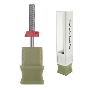 3/32″ Small Mini Barrel Chamfer Top None Coating Tungsten Carbide Safety Nail Drill Bits – Model T2(Chamfer)