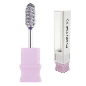 3/32" Middle Barrel Rounded Top Carbide Nail Drill Bits With Teeth Cut On The Top - Model TC0613ST