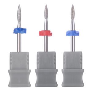 Diamond Cuticle Bit | 2.3mm Flame Shape (10mm, 8mm, 7mm) | Russian Manicure Lifter | 3/32" Shank | E10 E21 E25 E26