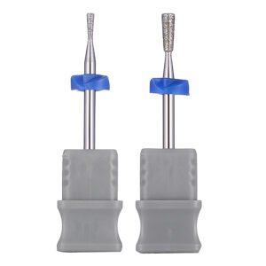 Diamond Cuticle Bit | Inverted Cone / Tapered (6mm & 8mm) | Cuticle Pocket & Nail Plate Cleaner | 3/32" Shank | E11 E12