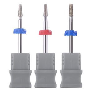 Diamond Cuticle Bit | Short Tapered Barrel | For Russian Manicure | 3/32" Shank | E4 E27 E28 E41 E42