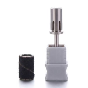 Professional Easy-Off Mandrel Bit | S3 Split-Prong Design (6.5mm) | Quick Release Sanding Band Holder | Chamfered Top | 3/32" Shank | S3